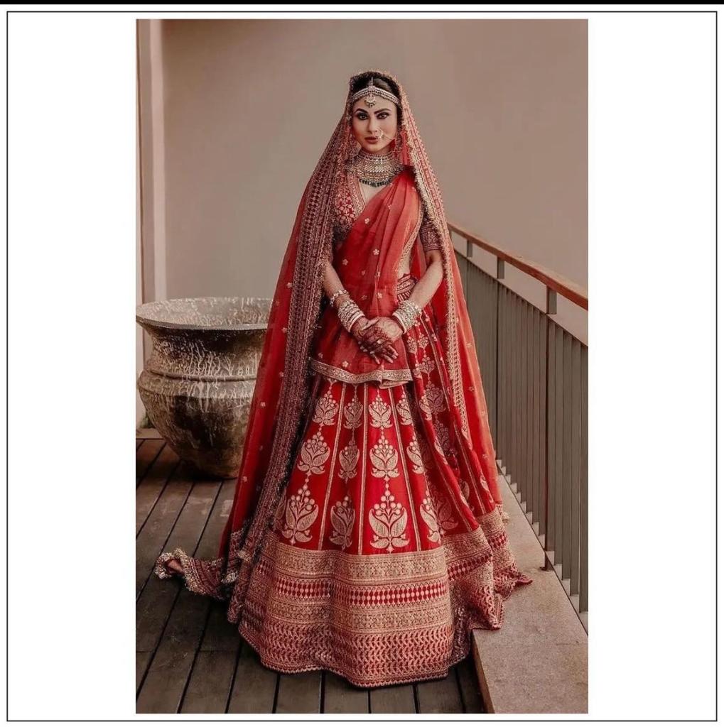 mouni roy bridal look
